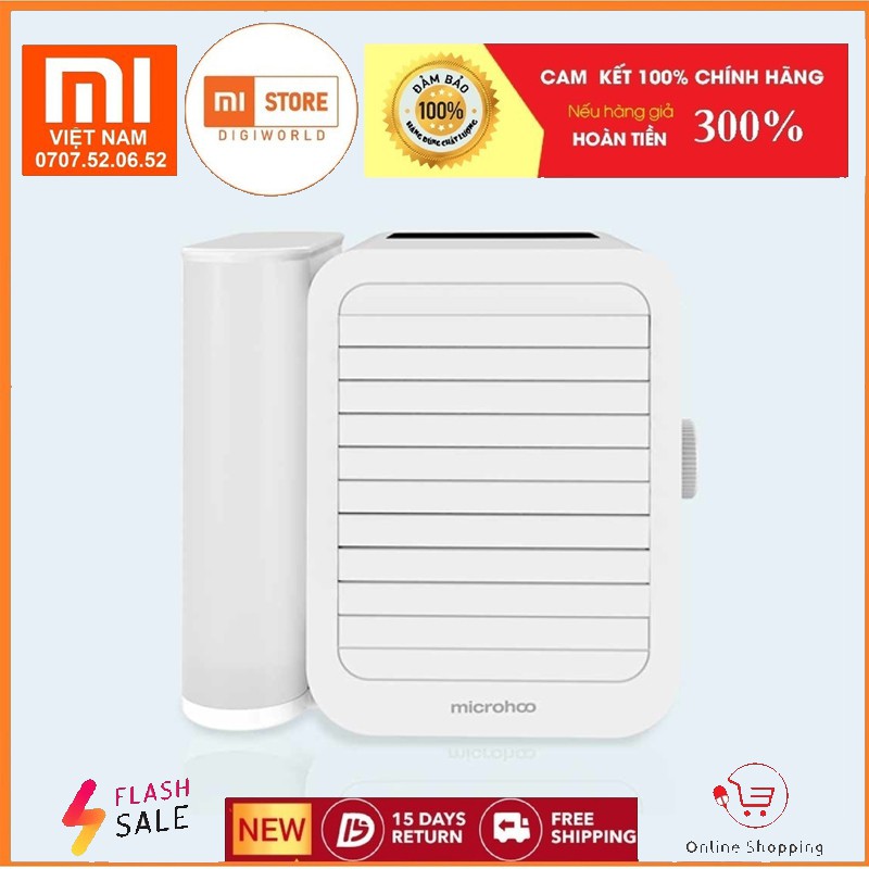 Quạt điều hòa hơi nước Xiaomi Microhoo 3 Trong 1 có màn hình cảm ứng.