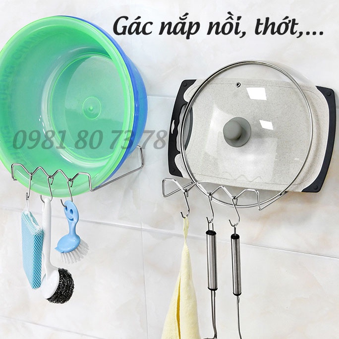 Kệ để thau rổ inox, giá gác thau rổ