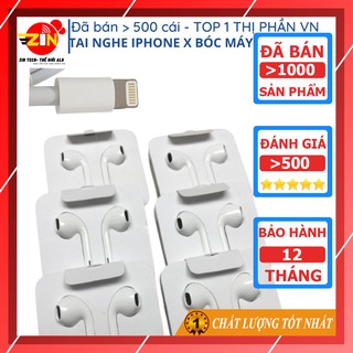 Tai nghe iphone 7 7 Plus 8 X chính hãng cổng lightning cho IP 7 8 plus X Xs max 11 Pro Max 12 Pro Max