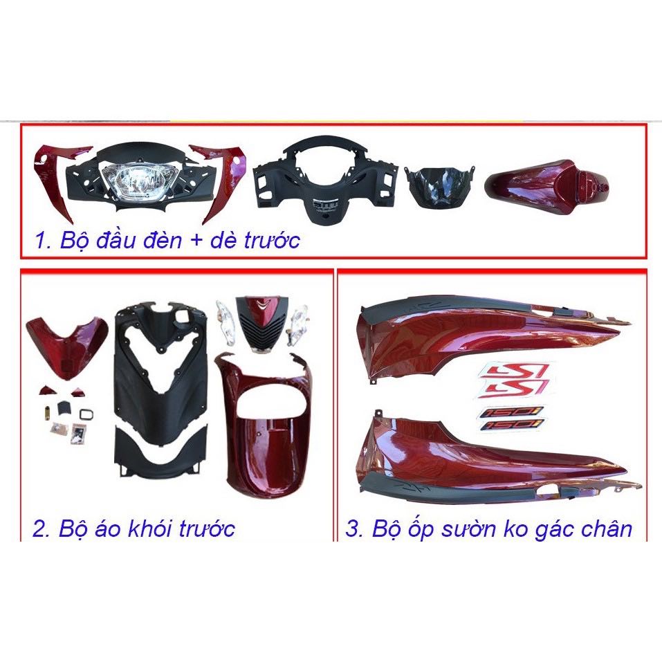 Dàn áo kiểu Sh Ý full nguyên khối trang trí cho Sh Việt 2012 - 2016