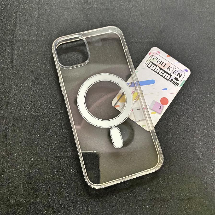 Ốp Lưng iPhone 14 Plus Trong Suốt Nam Châm Hỗ Trợ Sạc Không Dây