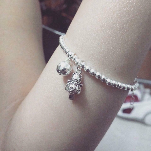 Mèo thần tài bạc Thái S925 -Minh Tâm Jewelry