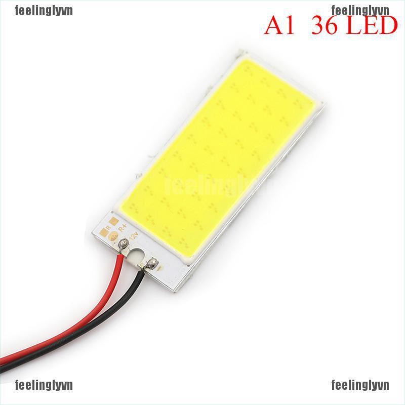 ❤TOP❤ Bảng đèn LED 36 / 48 SMD COB 12V gắn trần xe hơi chuyên dụng ❤YO