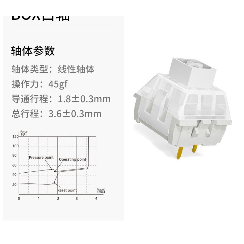 Switch Kailh Box White - Switch bàn phím phím cơ - Switch Kailh Box(Red / Brown / White)