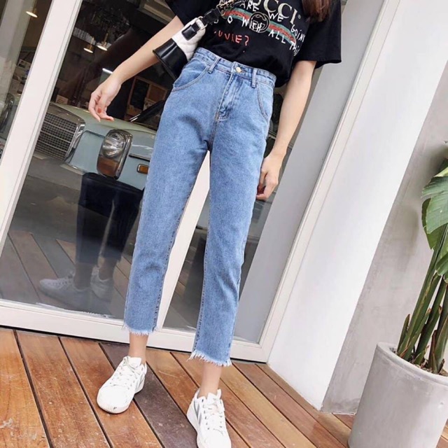 [Mã WA23150 giảm 20K đơn 150K] Quần baggy xanh trơn tua gấu siêu hót [video + ảnh thật]