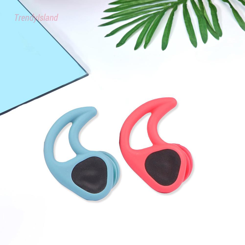 1 Cặp Nút Bịt Tai Bằng Silicone Chống Nước Cho Người Lớn Và Trẻ Em