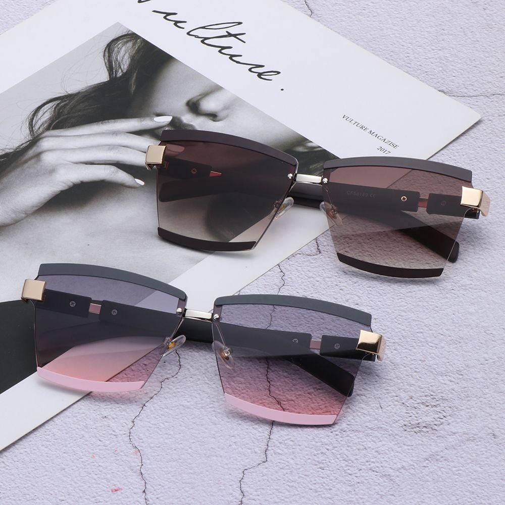 MELODG Kính Râm Oversized Không Gọng Màu Sắc Kẹo Ngọt Chống Tia UV400