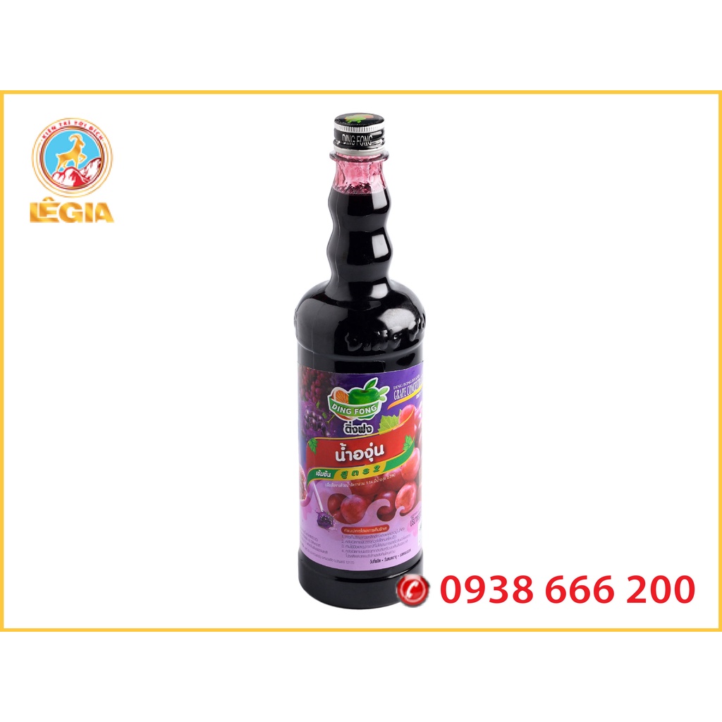 SIRO THÁI NHO 760ML - DING FONG GRAPE SYRUP