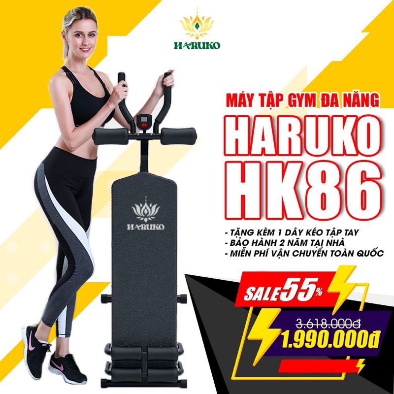 Ghế Máy tập cơ bụng, lưng, tay, ngực, eo, hông phiên bản cao cấp - Chất liệu hợp kim tital siêu bền - Bảo hành 36 tháng