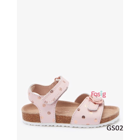 Giày Sandal Bé Gái NXT - Hồng Nhạt Chấm