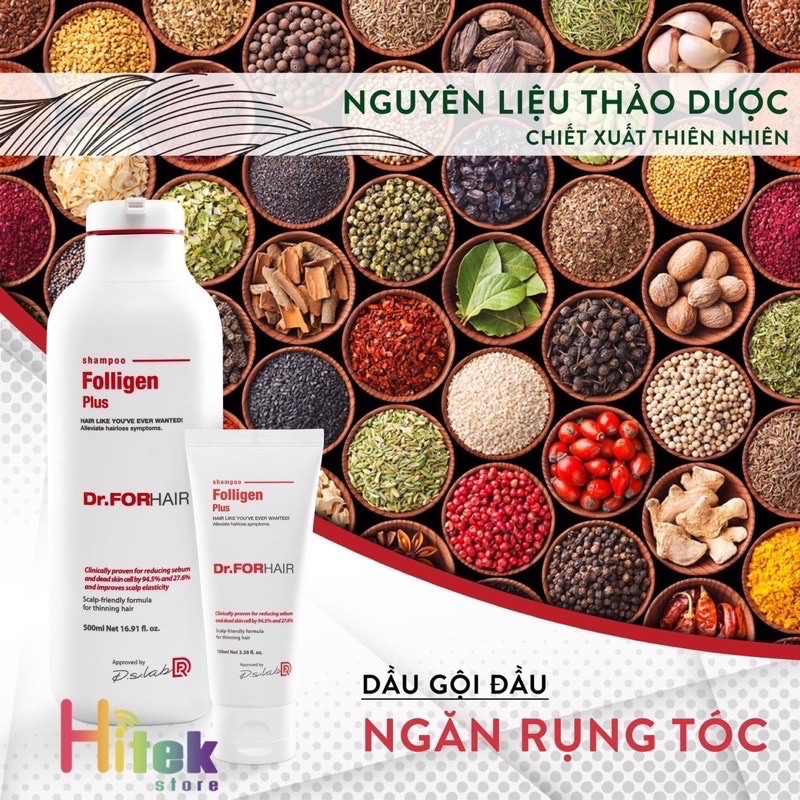 Dầu gội đầu DR.forhair nội địa Hàn Quốc giam rụng tóc sau sinh, phục hồi tóc uốn, nhuộm