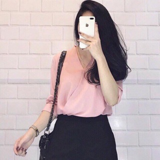 Sơ mi vạt chéo Oasis