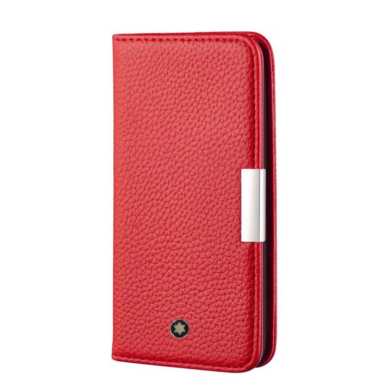 MONTBLANC Bao Da Điện Thoại Nắp Lật Nam Châm Kiêm Ví Cho IPhone 13 12 Pro Max 11 X XR XS 7 8 Plus Vỏ