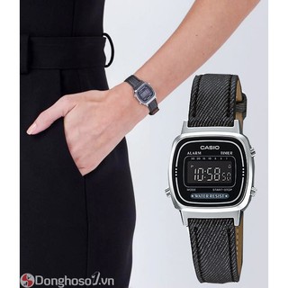 Đồng Hồ Nữ Dây Da Casio LA670WL-1BDF
