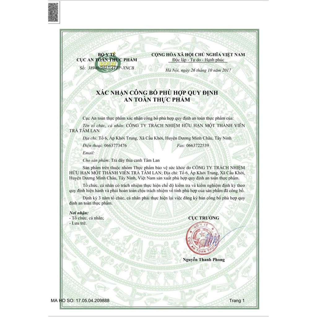 TRÀ DÂY THÌA CANH TÂM LAN (Mua 5 hộp tặng 1 hộp) | Thế Giới Skin Care