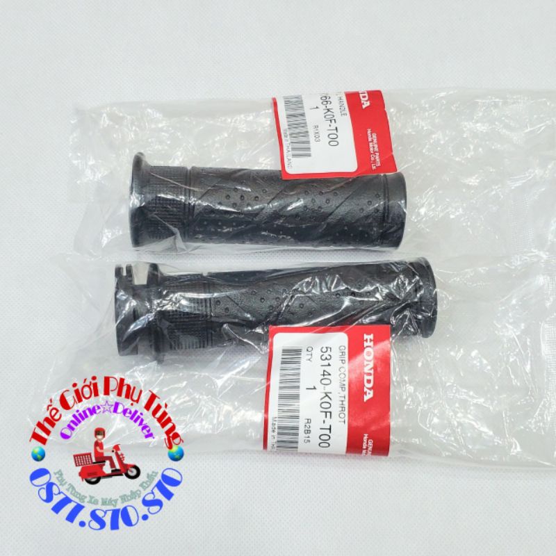 Cặp bao tay Cub 125 dùng chung nhiều loại xe zin Honda Thái Lan - 53166-K0F-T00/ 53140-K0F-T00