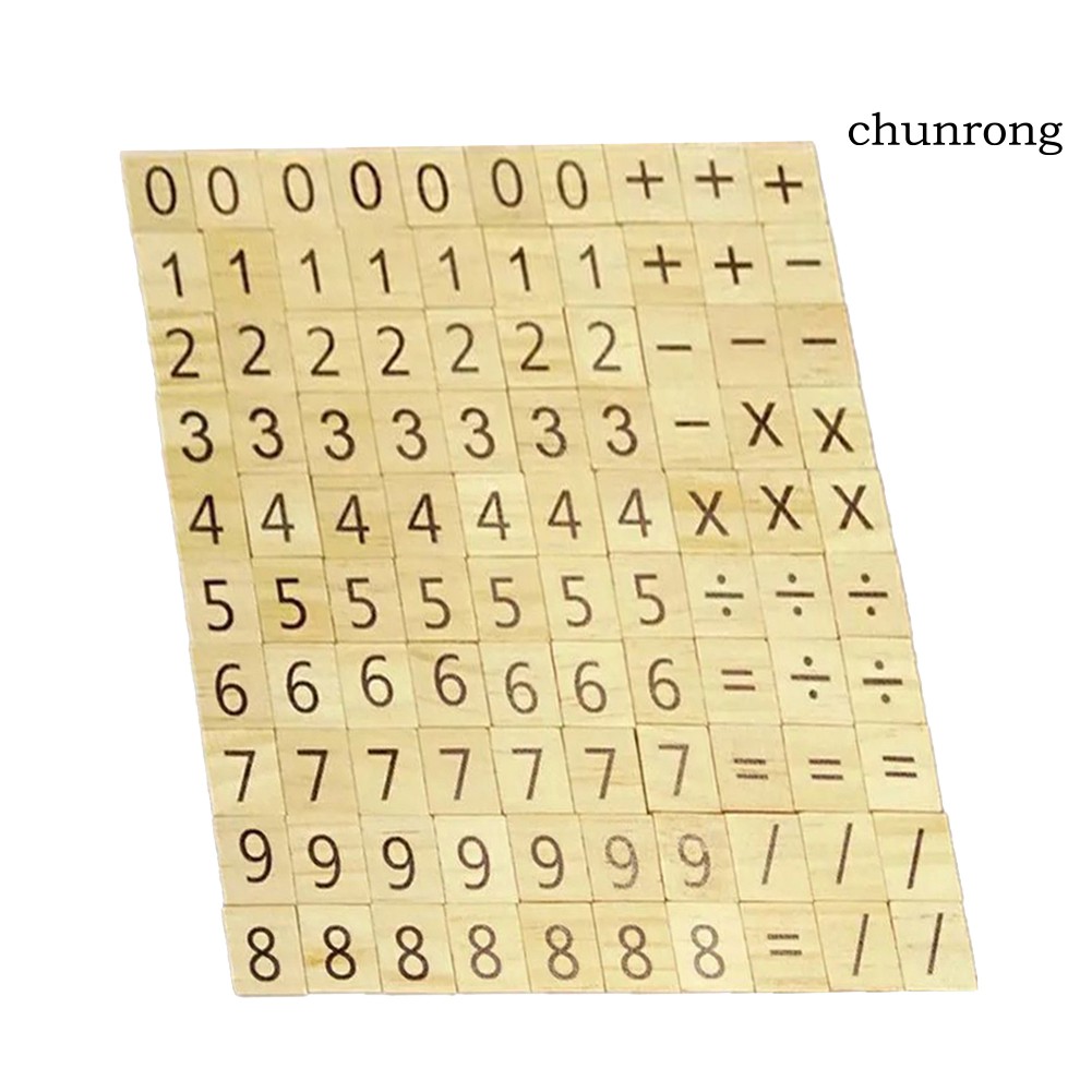 Set 100 Mảnh Gỗ Học Chữ Cái Và Chữ Số Cho Bé