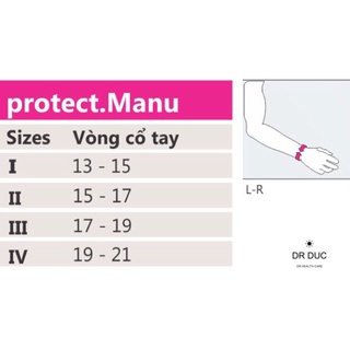 Nẹp cổ tay protect Manu active (L/R)