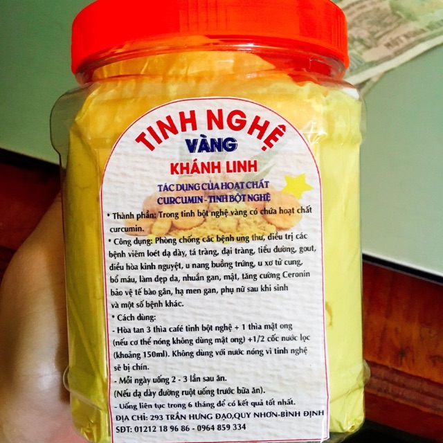 Tinh bột nghệ (dạng bột: 500g)