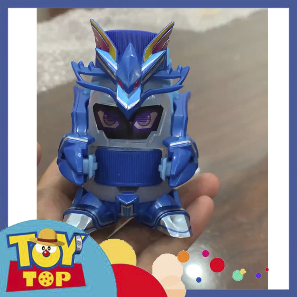 [Lẻ 1 con] Đồ chơi mô hình ghép robot chiến vương nắp chai Bottleman Phượng Hoàng, Samurai, Rồng xanh của takara tomy