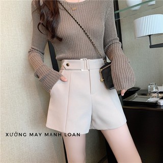 Quần Short Nữ Lưng Cao Kèm Đai Siêu Hot Chất Đẹp Loại 1 ( Kiểu KHóa) Có BIGSIZE