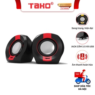 Loa máy tính mini để bàn 2.0 TAKO A870. Chính hãng Tako, BH 12 tháng