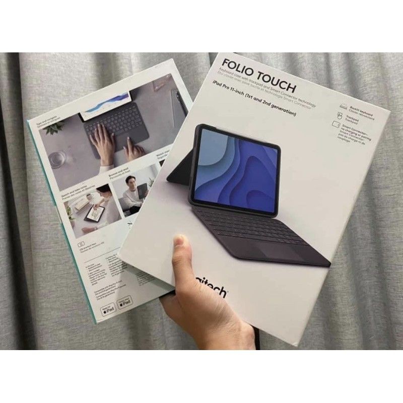 [Trả góp 0% LS] Bàn phím Logitech Folio Touch cho iPad Pro 11 inch, iPad Air 4 | BigBuy360 - bigbuy360.vn