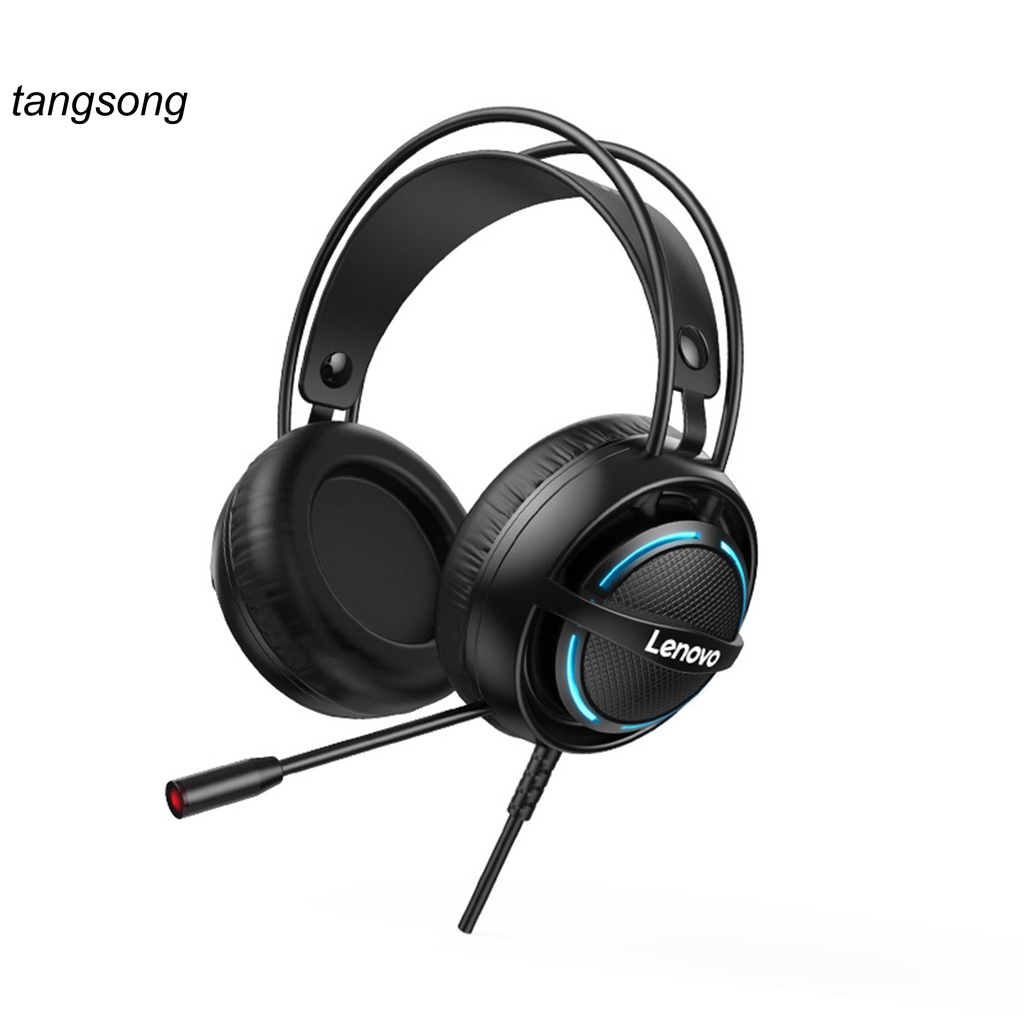 Tang_ Lightweight Gaming Headphone USB/3.5mm Computer Wired Headset Noise Reduction for Gaming