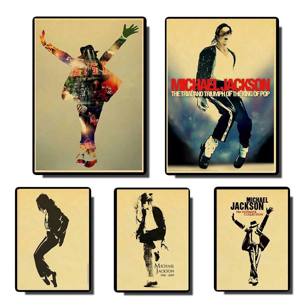 Michael Jackson vintage Poster In Hình Tranh Treo Tường Chất Lượng Cao Trang Trí Poster Tranh Treo T