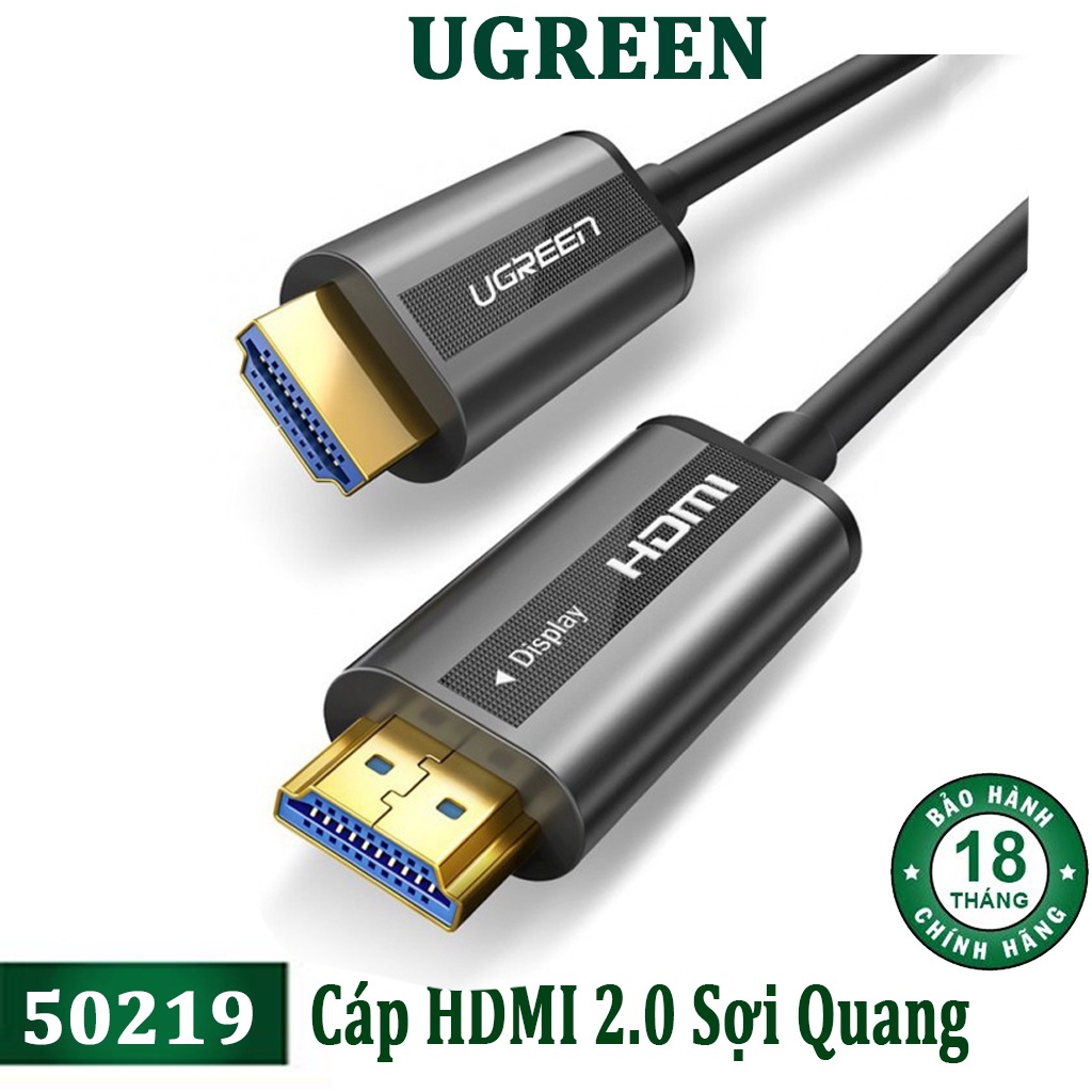Dây Cáp HDMI 2.0 Sợi Quang Ugreen HD132 50717 50215 50216 50217 50218 50219 Cao Cấp Chính Hãng