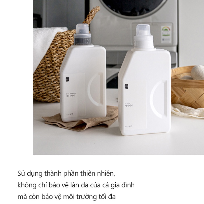Nước Giặt Quần Áo Gốc Thực Vật Hương Lily Saengong Can 1.5L - K2V Shop