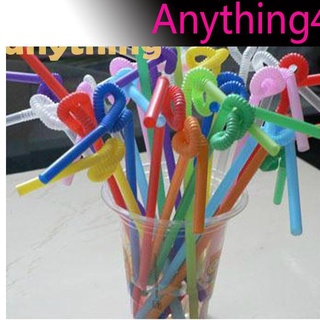 Set 100 ống hút nhựa nhiều màu sắc