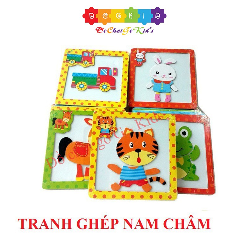 Đồ chơi tranh ghép hình nam châm - Đồ chơi thông minh cho bé nhiều mẫu