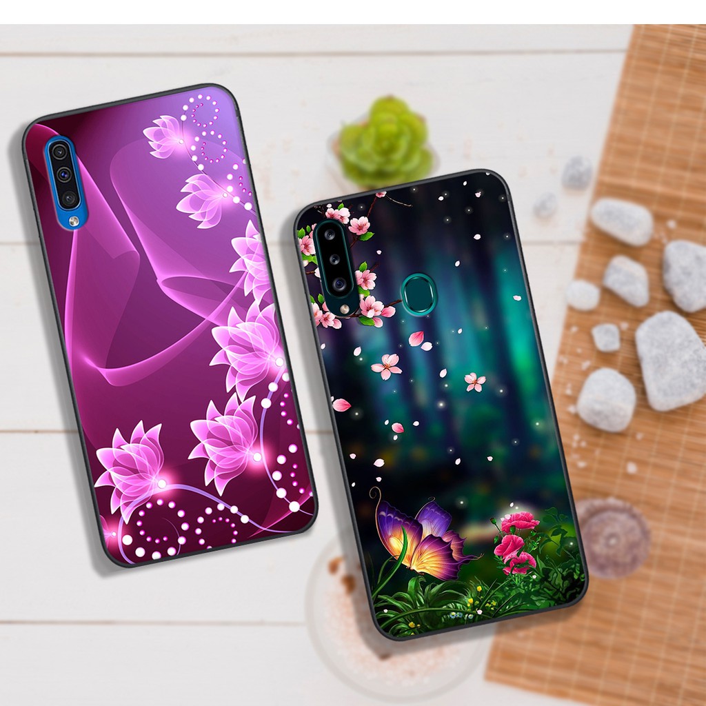 Ốp sam sung in hình HOA LÁ cho máy SS A20S-A30S-A50S-A70-A7 2018-A9 2018