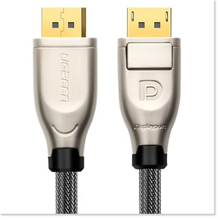 Cáp DISPLAY PORT 2 đầu đực bọc lưới chống nhiễu Ugreen hỗ trợ 4K*2K - Hàng Chính Hãng