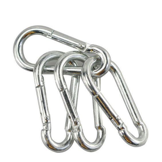 móc khóa lò xo kiểu bầu (p168-5) móc carabiner bảo hiểm an toàn chắc chắn chịu lực