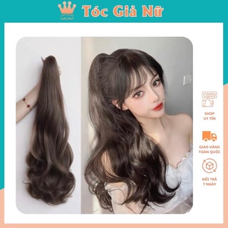 Tóc giả ngoặm xoăn dài kiểu hàn, 60cm, n49