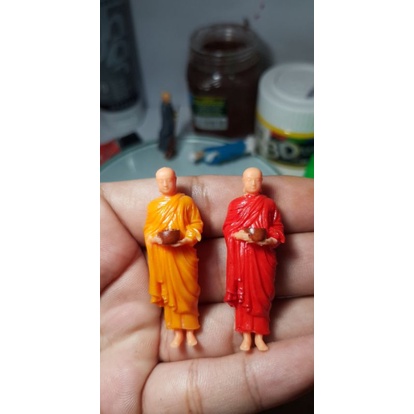 Bộ mô hình 8 nhà sư trang trí tiểu cảnh, bonsai, bán cạn, hòn non bộ.