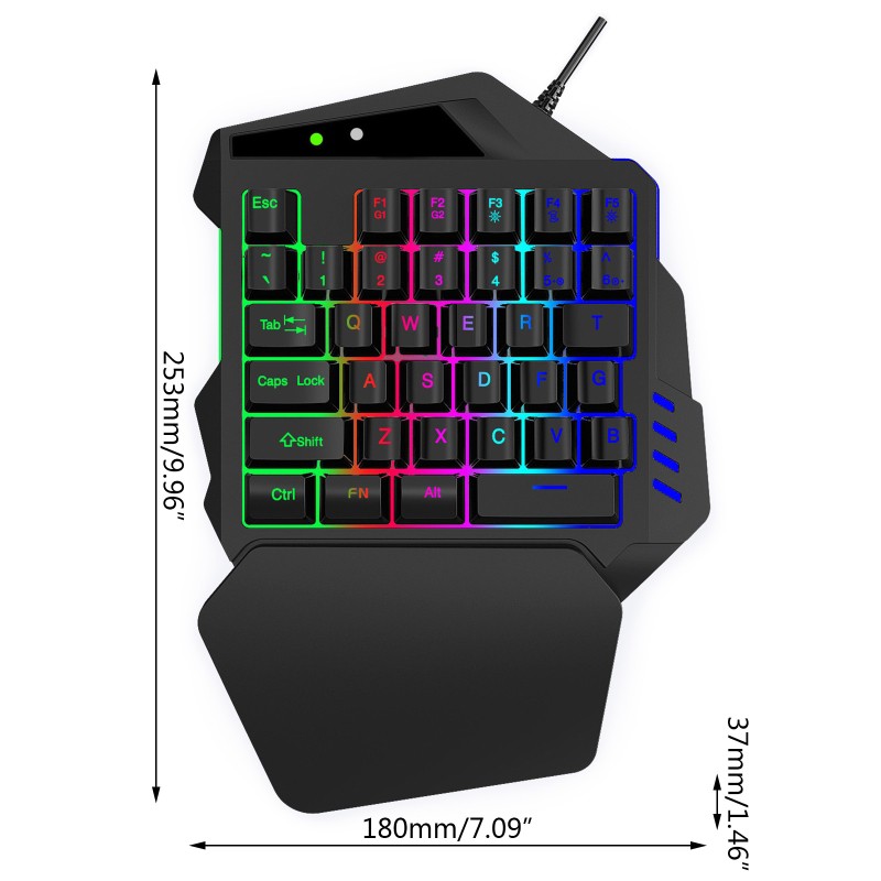 Bàn Phím Cơ Chơi Game Nerv V500 35 Phím Rgb