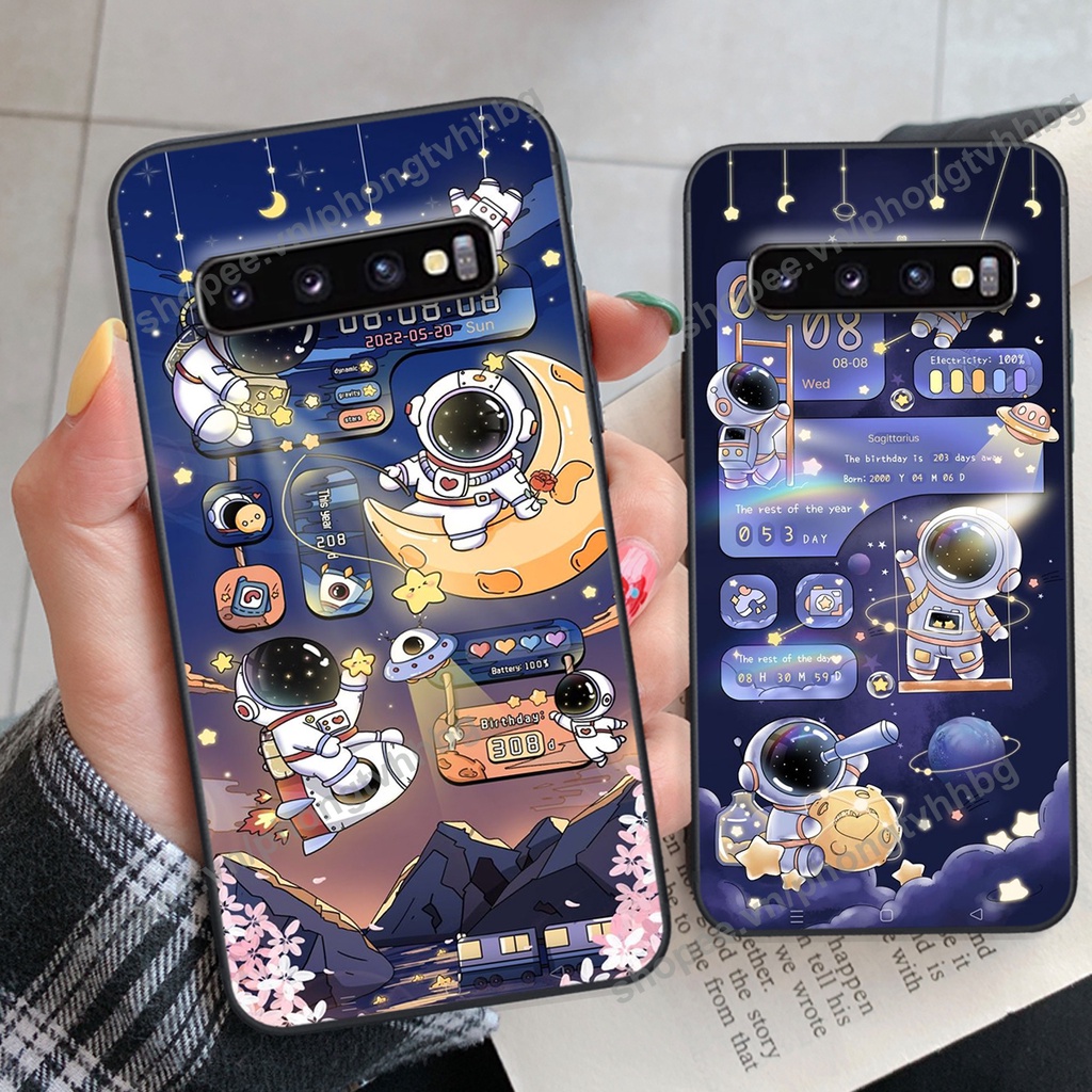 Ốp lưng Samsung S10 / S10 5G / S10 Plus / S10+ / S10e phi hành gia hoạt hình 3D cute giá rẻ