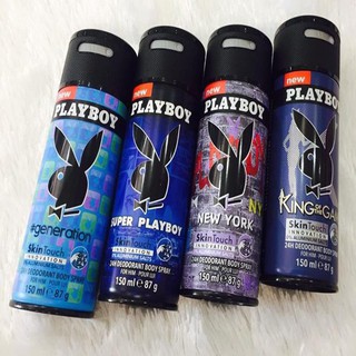 Xịt khử mùi toàn thân nam Playboy 24H 150ML France