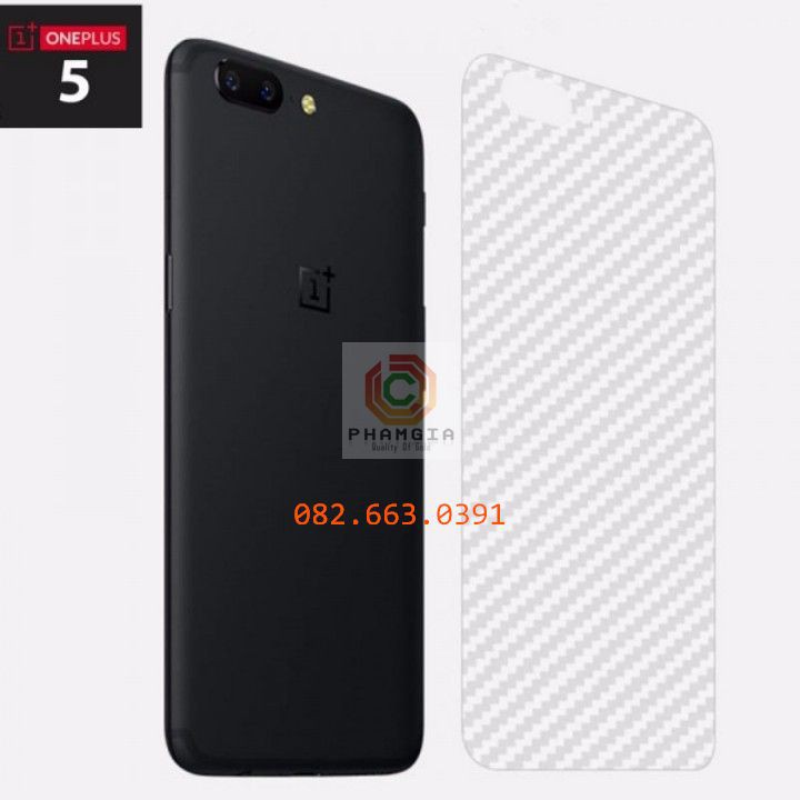 Miếng dán mặt lưng skin carbon Oneplus 5