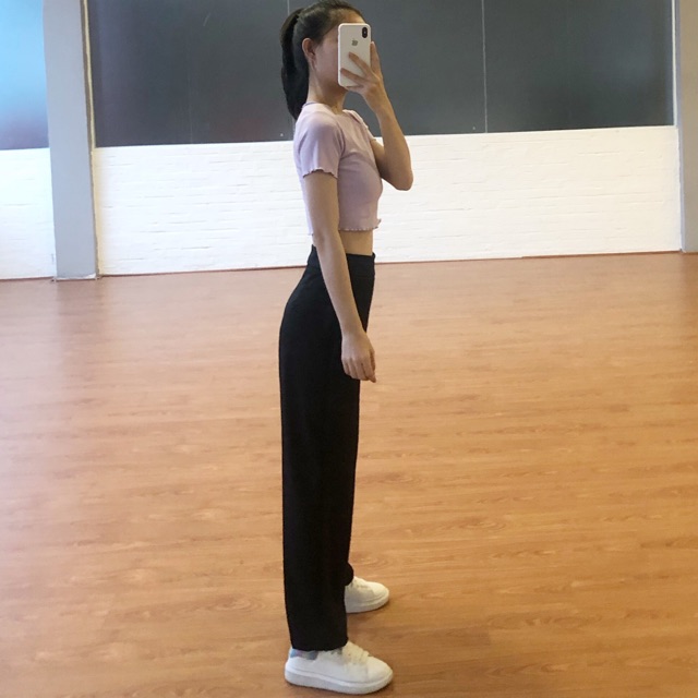 [Mã WAFS5012 giảm 15% đơn 150k] Quần ống rộng culottes suông dài 2 màu đen be (hàng có sẵn + hình thật) | BigBuy360 - bigbuy360.vn