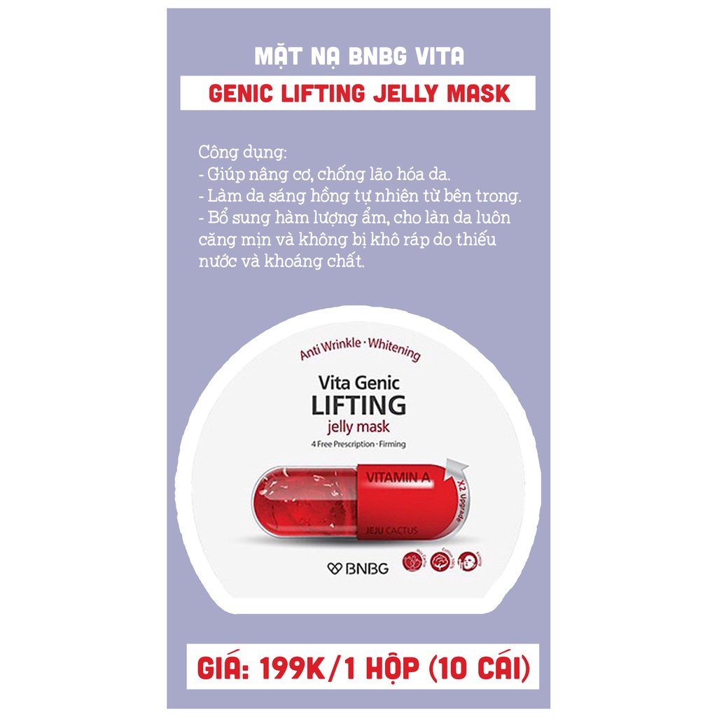 Mặt Nạ Banobagi Chính Hãng Vita Genic Jelly Mask | BigBuy360 - bigbuy360.vn