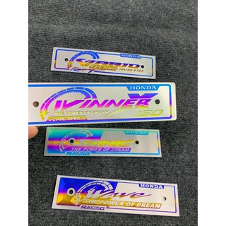 Bảng Tên Titannium Xịn không phai màu cho các dòng xe wave dream sirius ex vairo winer sonic satria raider