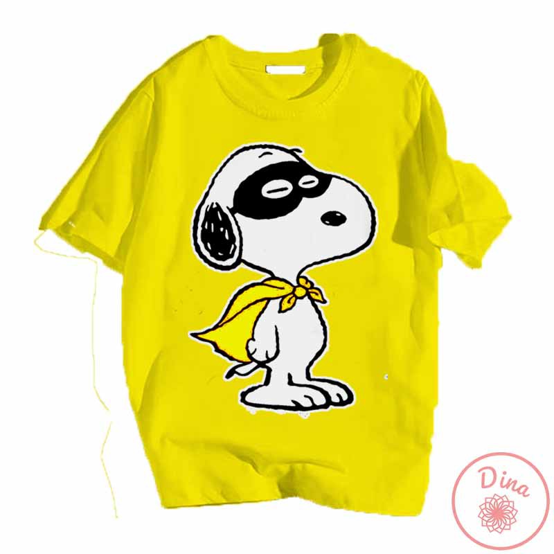 Áo thun Unisex Siêu nhân Snoopy Cotton Thun - Dẽ Thương