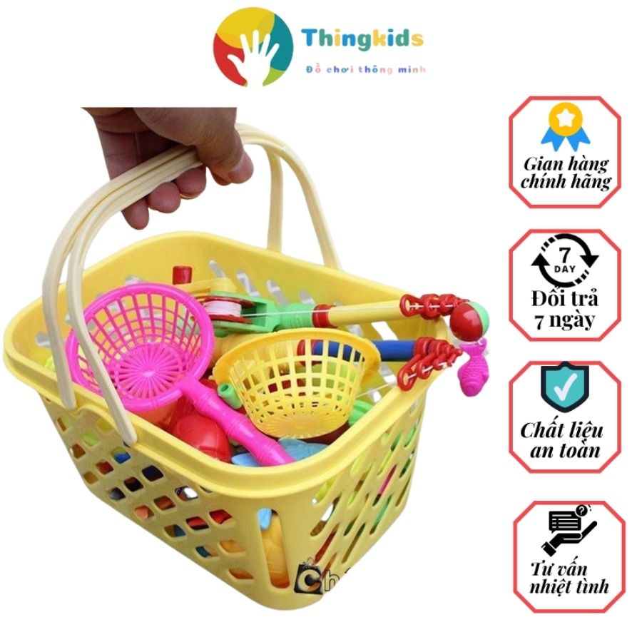Bộ đồ chơi bể phao câu cá cho bé- THINGKIDS