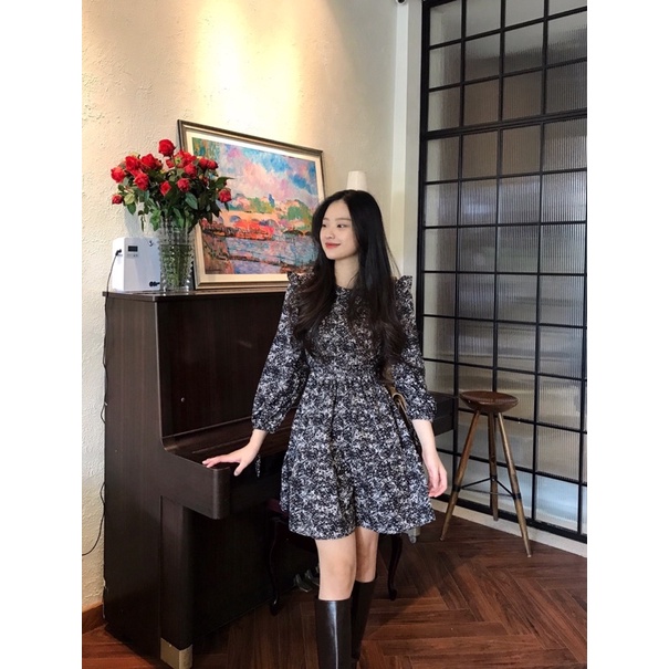 Dottie Dress - Desing by Momizi váy lụa Hàn dáng xoè có đai buộc eo | BigBuy360 - bigbuy360.vn