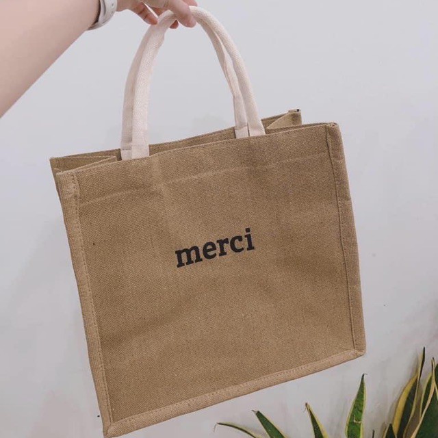 TÚI CÓI MERCI PHONG CÁCH VINTAGE kích thước 40cm x 36cm | BigBuy360 - bigbuy360.vn