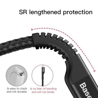 Cáp sạc Lightning dây xoắn Baseus Fish Eye Spring Data cho Iphone / Ipad